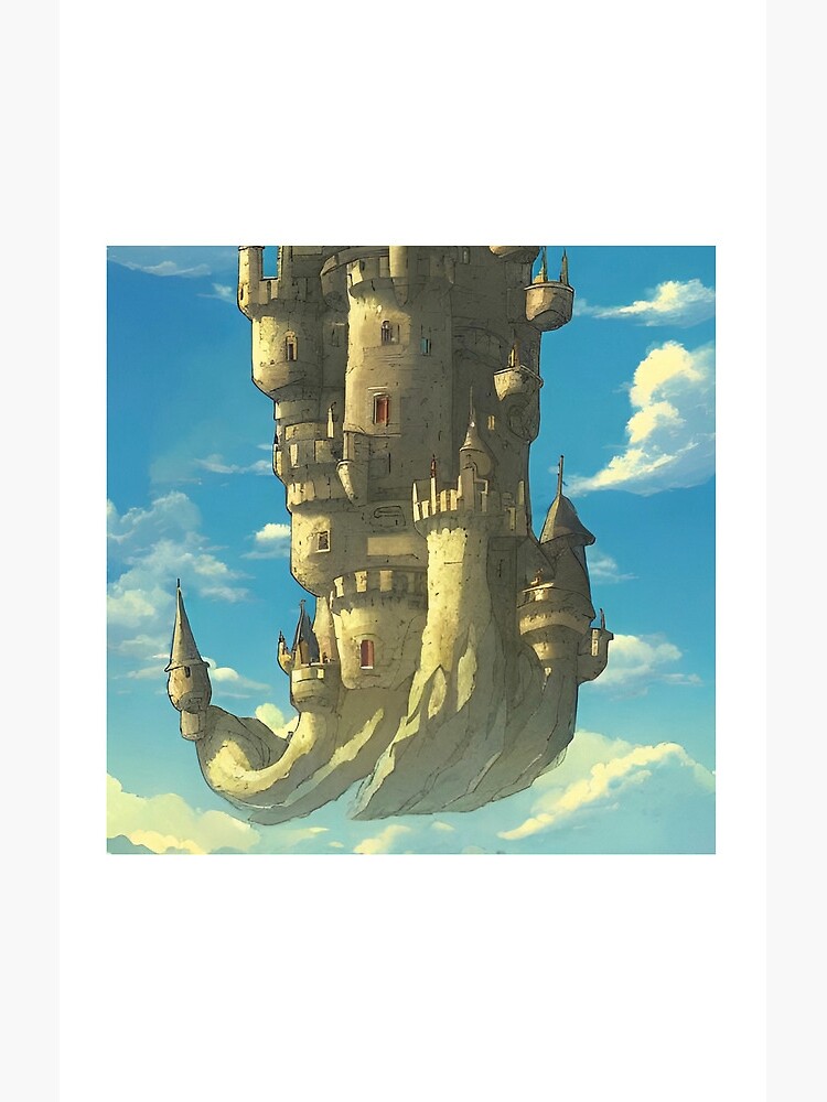 Studio Ghibli Castle In The Sky Shower Curtain - Image 2