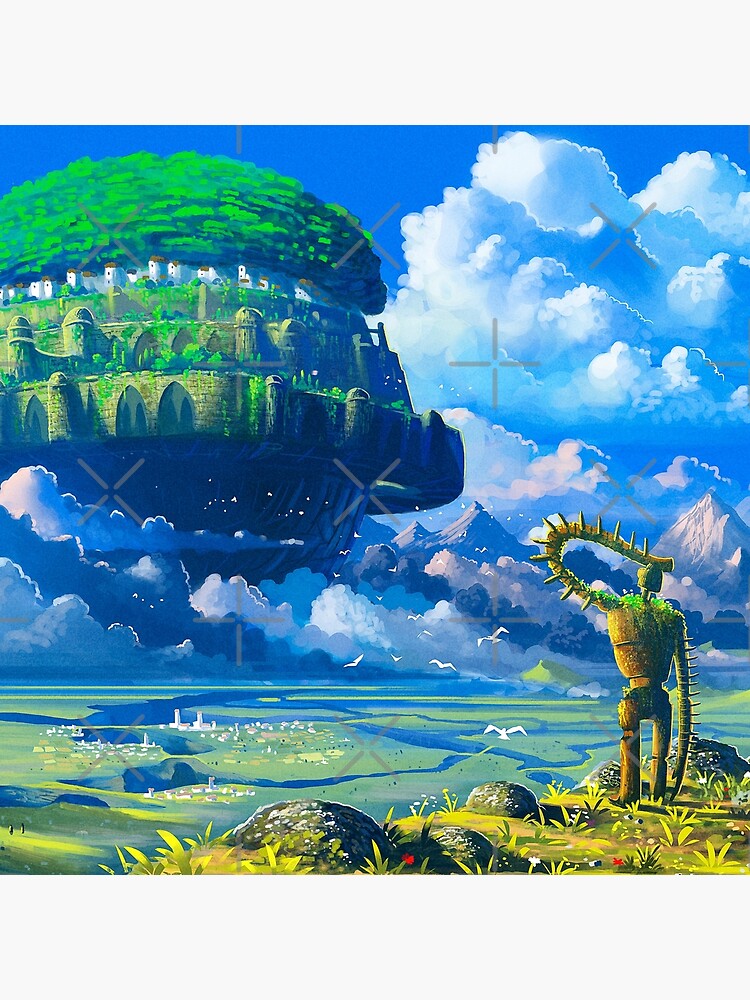 Castle Above The Clouds Laputa Tapestry - Image 2