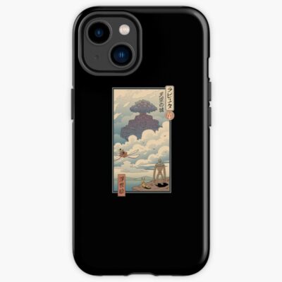 Laputa Ukiyo E Castle In The Sky Iphone Case