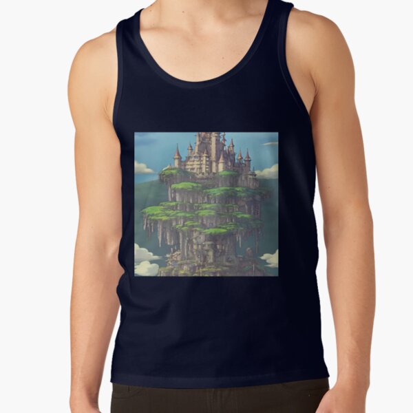 Castle In The Sky High Fantasy Tank Top - Image 5