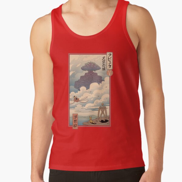 Castle In The Sky Ukiyo E Classic Tank Top - Image 4