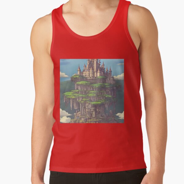 Castle In The Sky High Fantasy Tank Top - Image 4