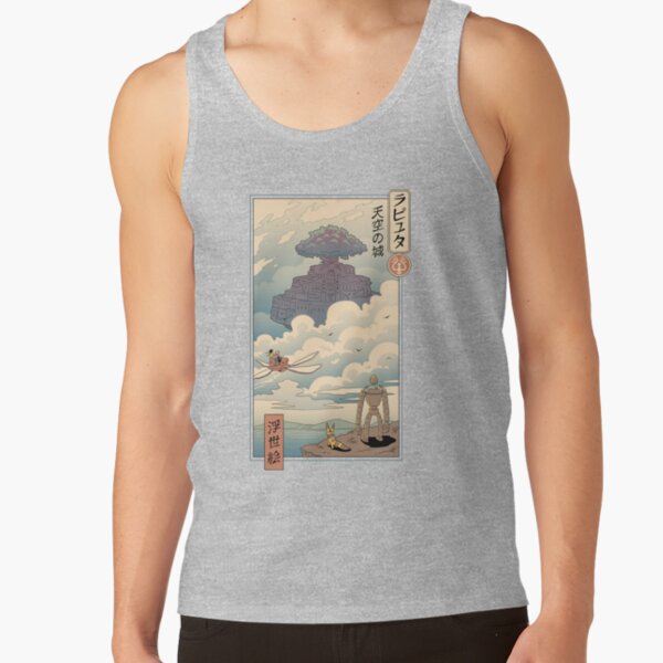 Castle In The Sky Ukiyo E Classic Tank Top - Image 3