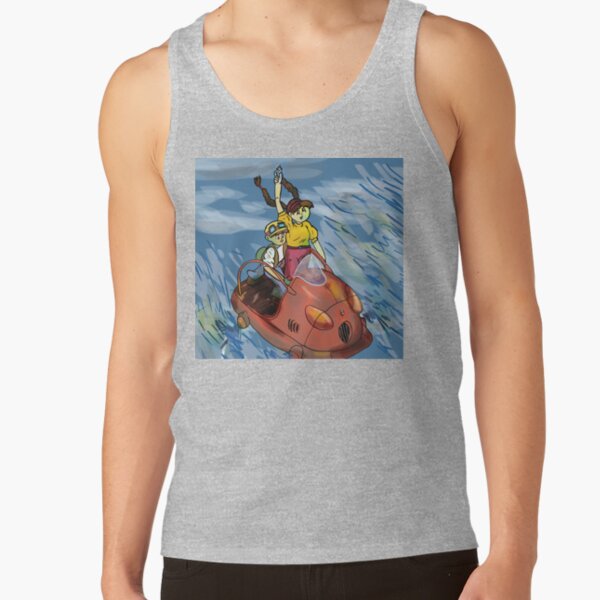 Castle In The Sky Retro Tank Top - Image 4