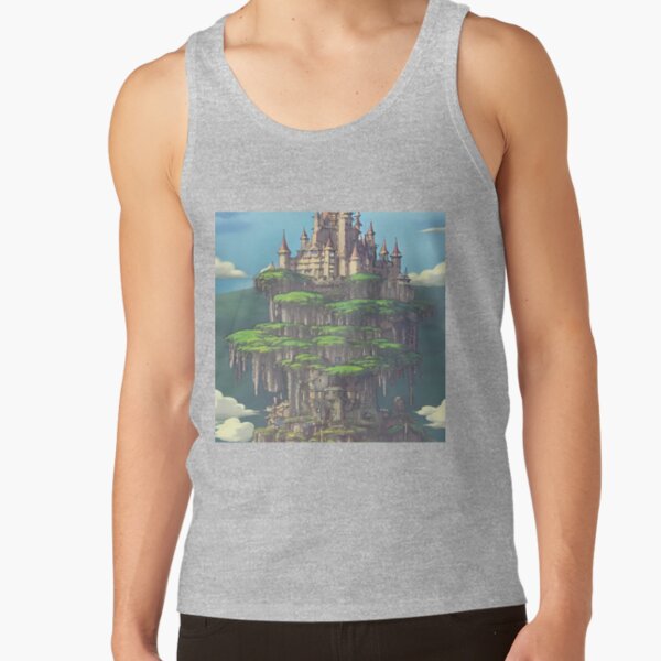 Castle In The Sky High Fantasy Tank Top - Image 3