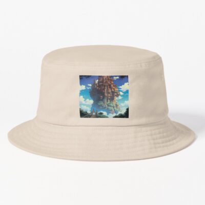 Ancient Sky Kingdom Castle In The Sky Bucket Hat