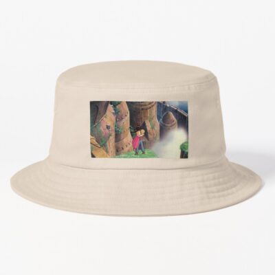Ancient Laputa Discovery Castle In The Sky Bucket Hat