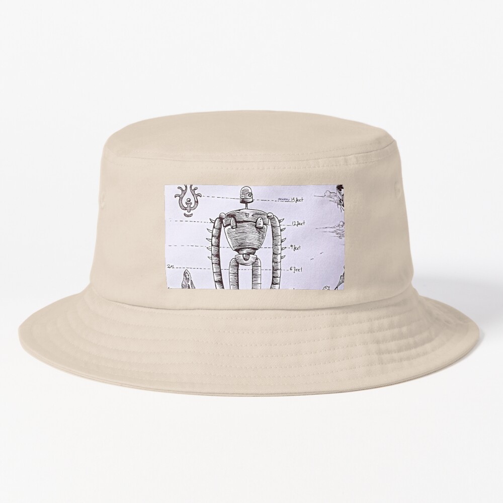 Laputa Ancient Robot Castle In The Sky Bucket Hat