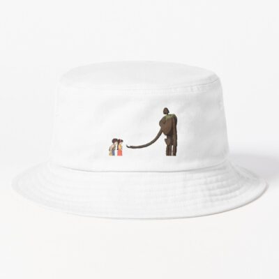 Laputa Robot With Flowers Castle In The Sky Bucket Hat