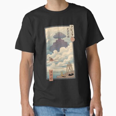 Castle In The Sky Ukiyo E Classic T-shirt