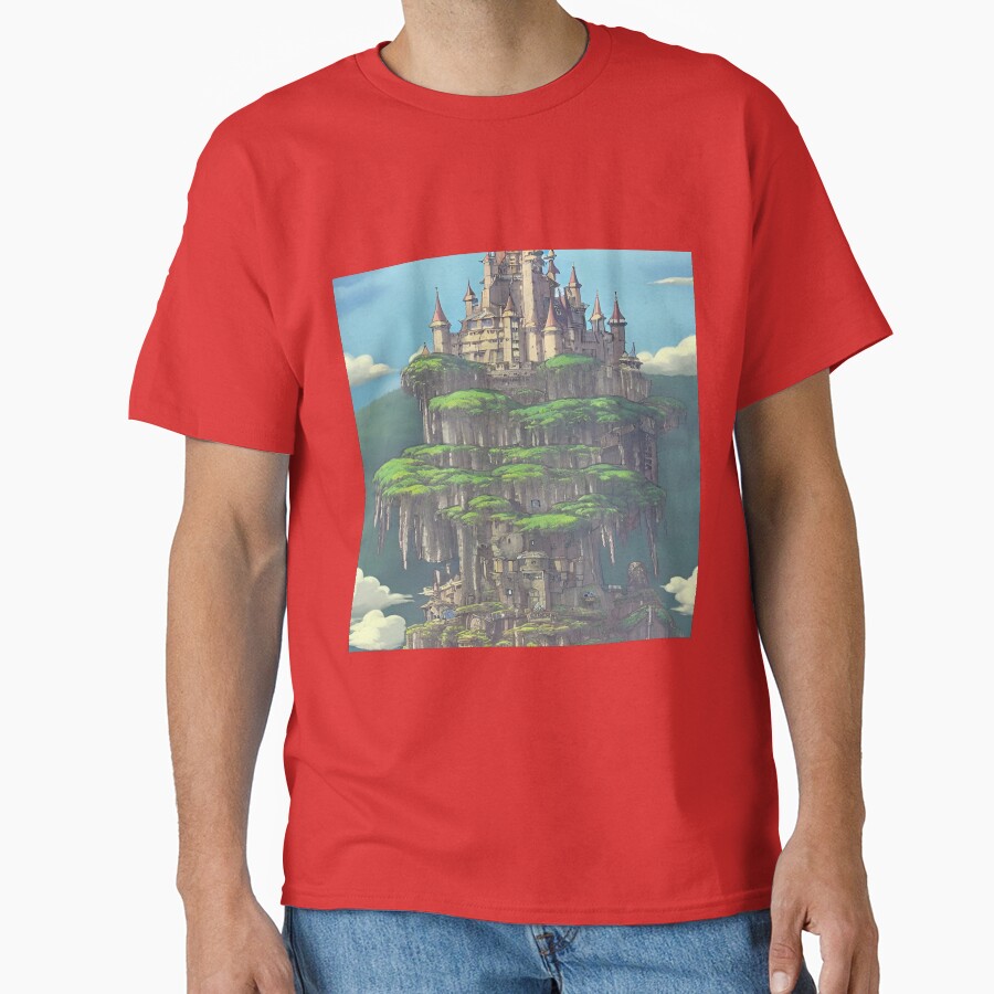 Castle In The Sky High Fantasy T-shirt - Image 5