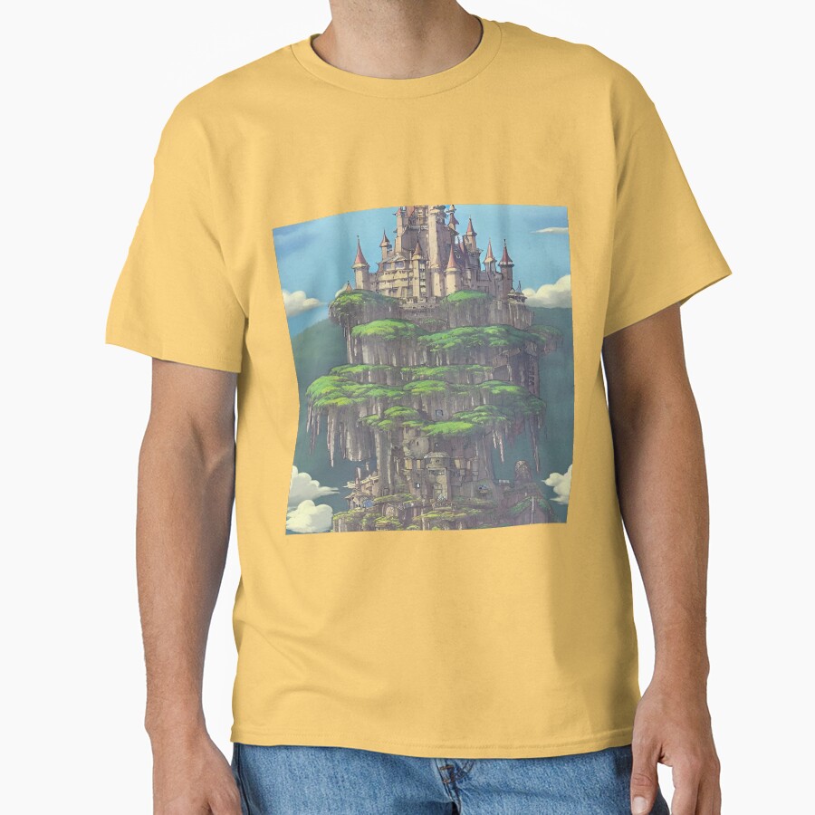 Castle In The Sky High Fantasy T-shirt - Image 6