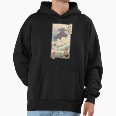Castle In The Sky Ukiyo E Classic Hoodie