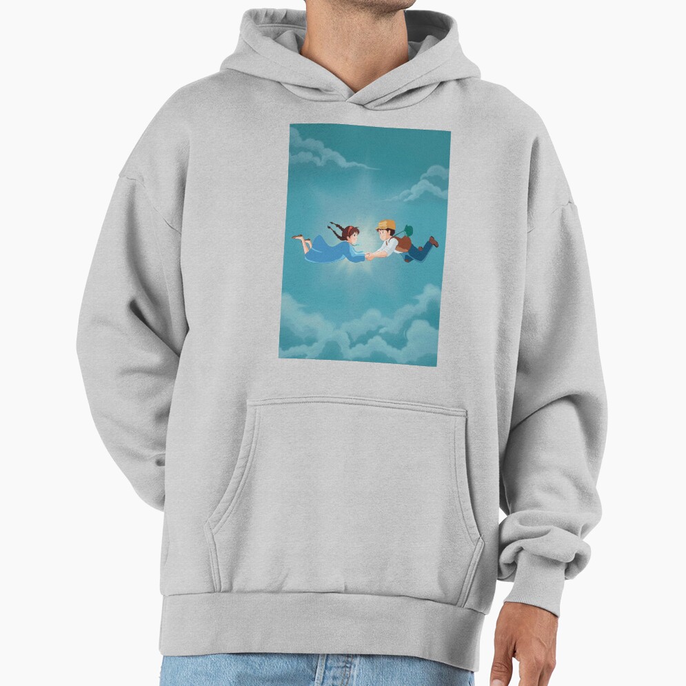 Sheeta And Pazu Falling Castle In The Sky Hoodie - Image 4