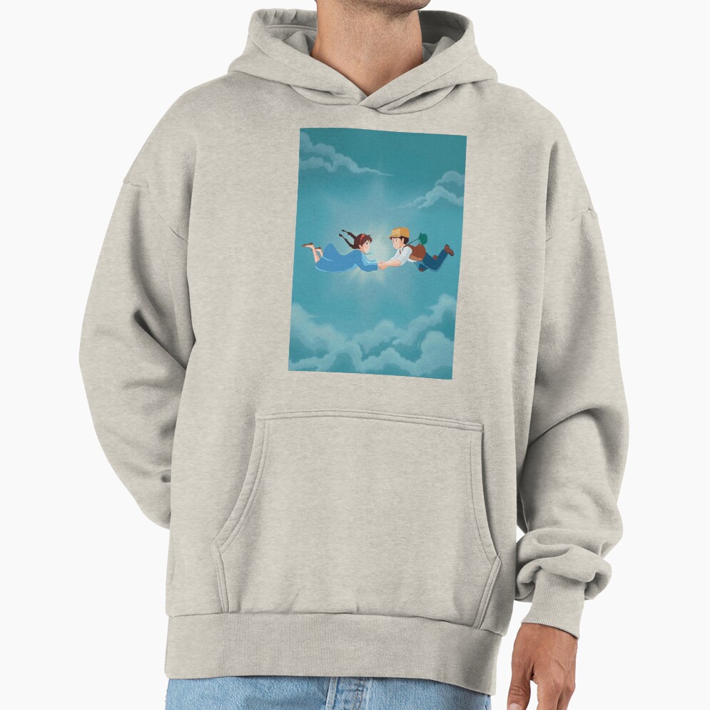 Sheeta And Pazu Falling Castle In The Sky Hoodie - Image 3
