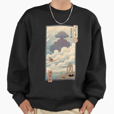 Castle In The Sky Ukiyo E Classic Sweatshirt