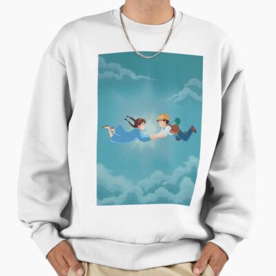 Sheeta And Pazu Falling Castle In The Sky Sweatshirt