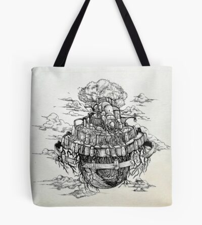 Castle In The Sky Vintage Anime Art Tote Bag