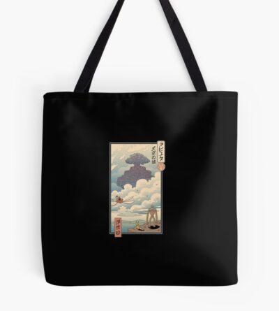 Laputa Ukiyo E Castle In The Sky Tote Bag