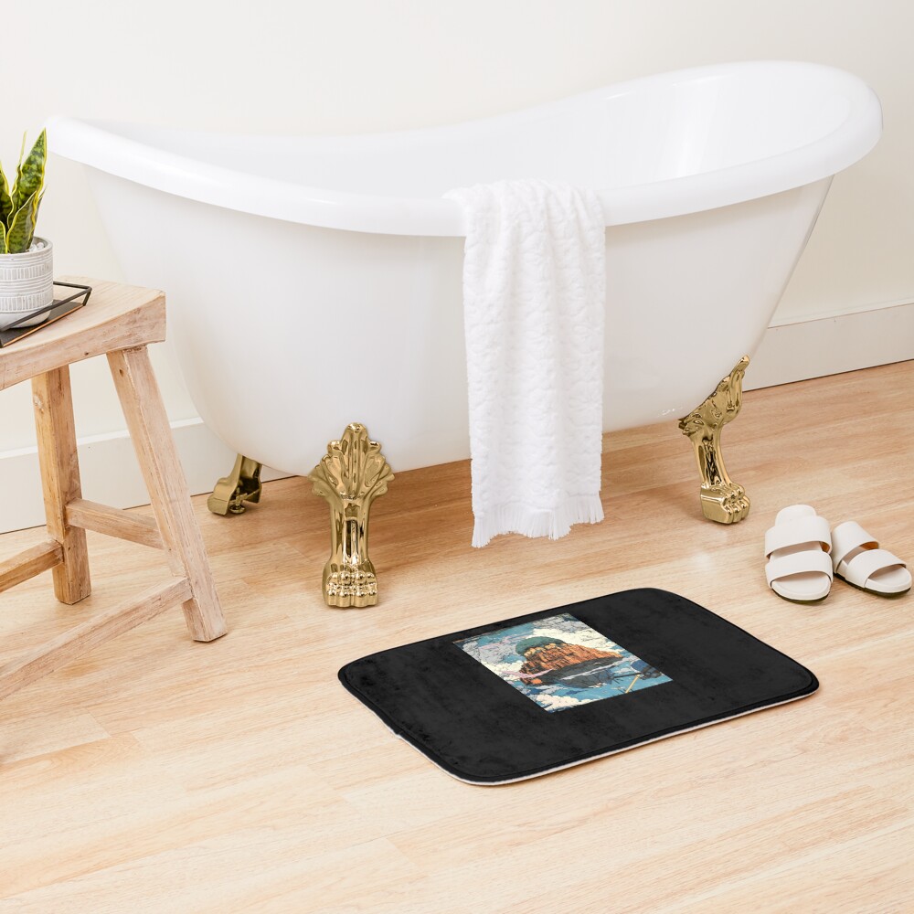 Laputa Robot Guardian Castle In The Sky Bath Mat - Image 2