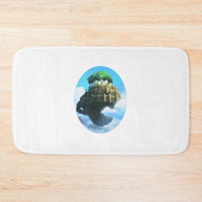 Laputa Lost Kingdom Castle In The Sky Bath Mat