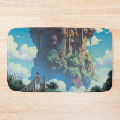 Ancient Sky Kingdom Castle In The Sky Bath Mat