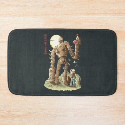 The Robot Guardian Castle In The Sky Bath Mat