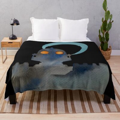 Dola Sky Pirate Castle In The Sky Throw Blanket