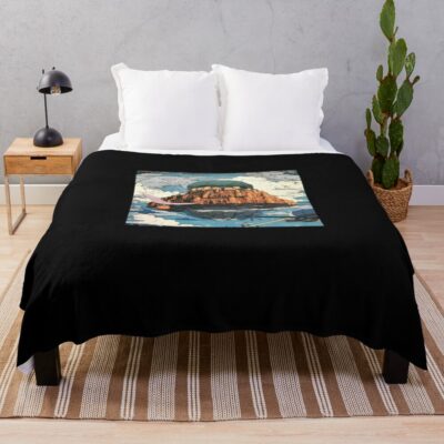 Laputa Robot Guardian Anime Art Throw Blanket