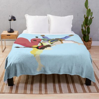 Castle In The Sky Sheeta And Pazu Throw Blanket