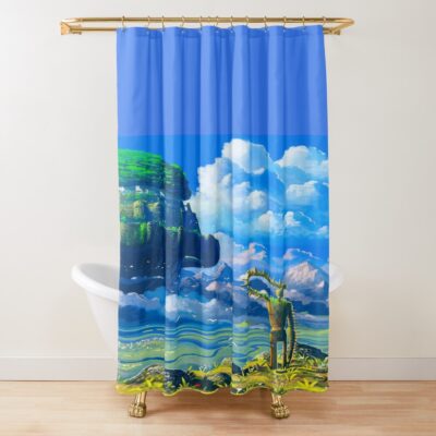 Castle Above The Clouds Laputa Shower Curtain