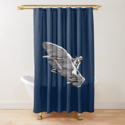 Pazu Airship Adventure Castle In The Sky Shower Curtain