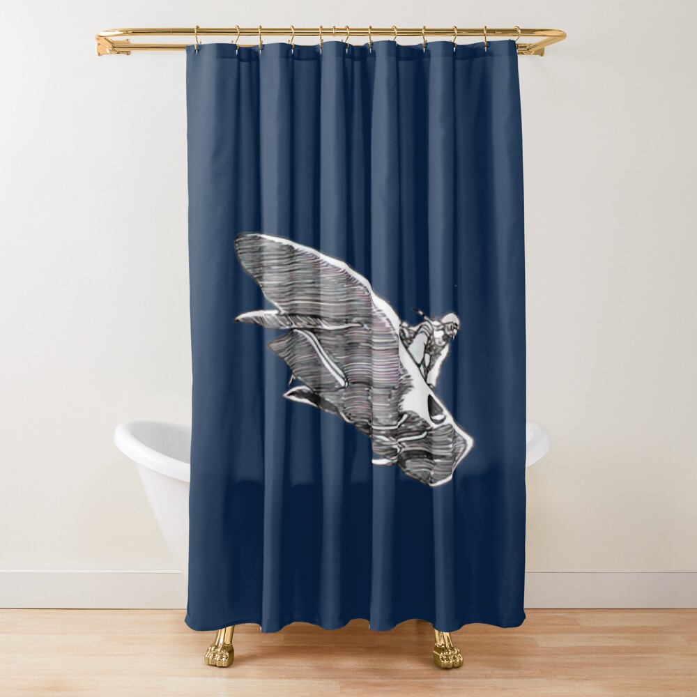 Pazu Airship Adventure Castle In The Sky Shower Curtain