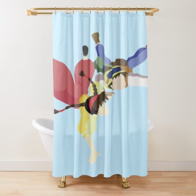 Castle In The Sky Sheeta And Pazu Shower Curtain