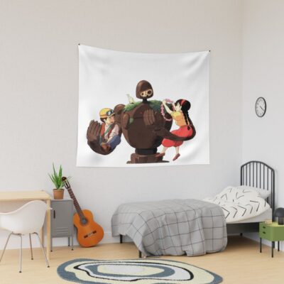 Laputa Robot Soldier Castle In The Sky Tapestry