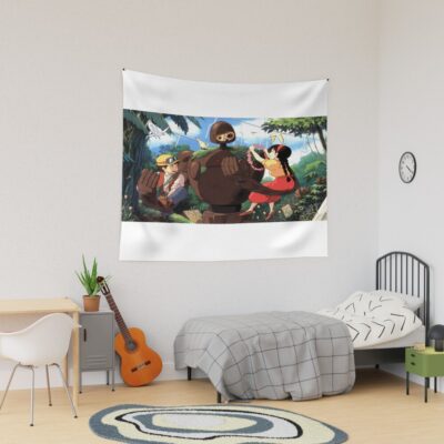 Castle In The Sky Anime Essence Tapestry