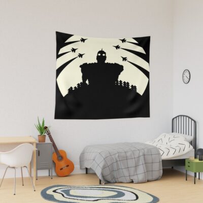 Robot Guardian Castle In The Sky Tapestry