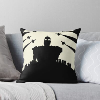 Robot Guardian Castle In The Sky Throw Pillow