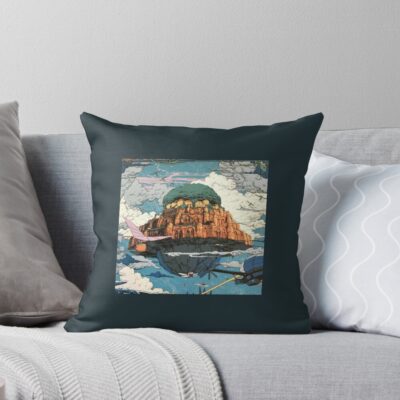 Laputa Robot Guardian Castle In The Sky Throw Pillow