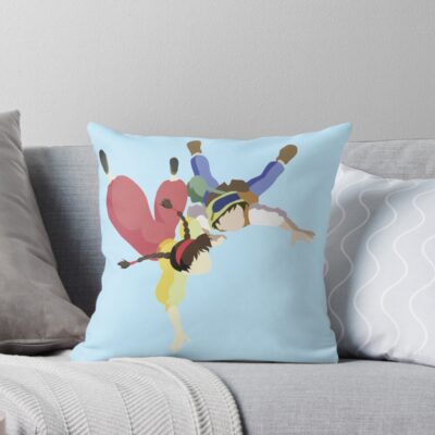 Castle In The Sky Sheeta And Pazu Throw Pillow